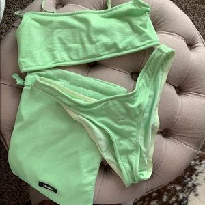 Triangl Mica Lime Sparkle Top & Bottom